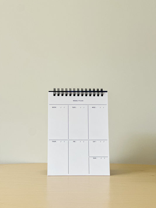 Undated Blue Weekly Planner