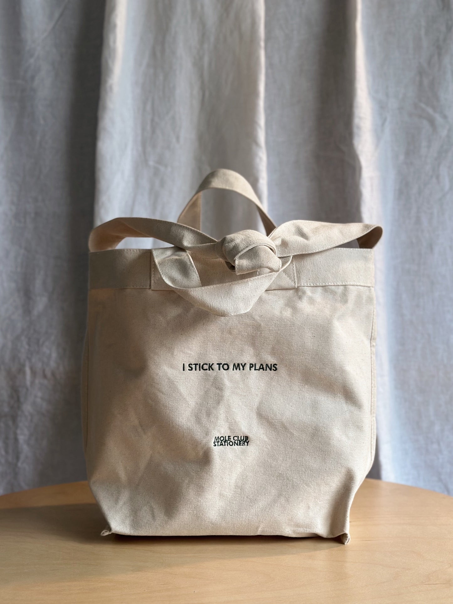 I STICK TO MY PLANS BAG