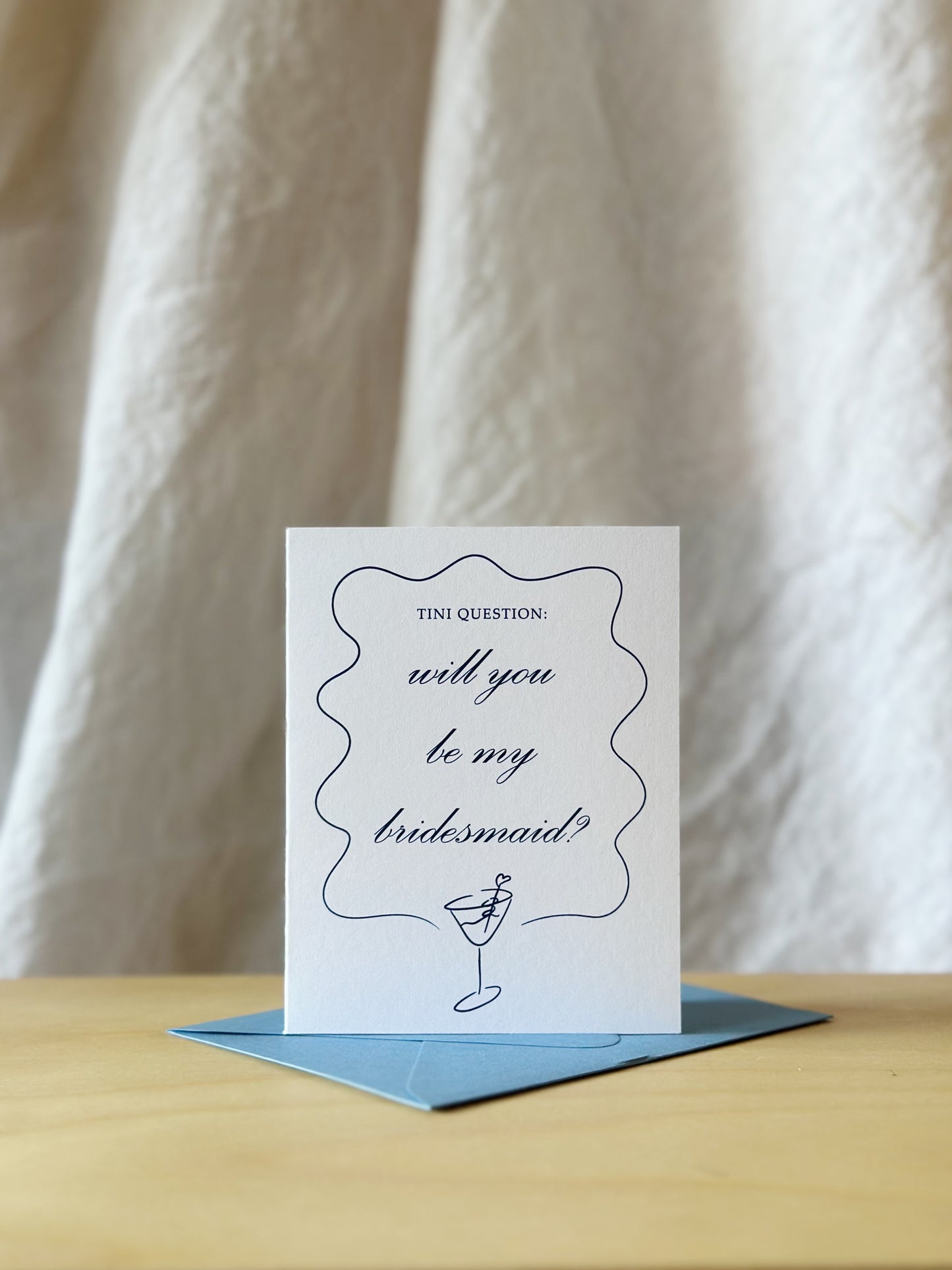 Martini Bridesmaid Proposal Card