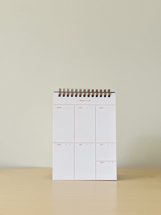 Undated Green Water Color Weekly Planner