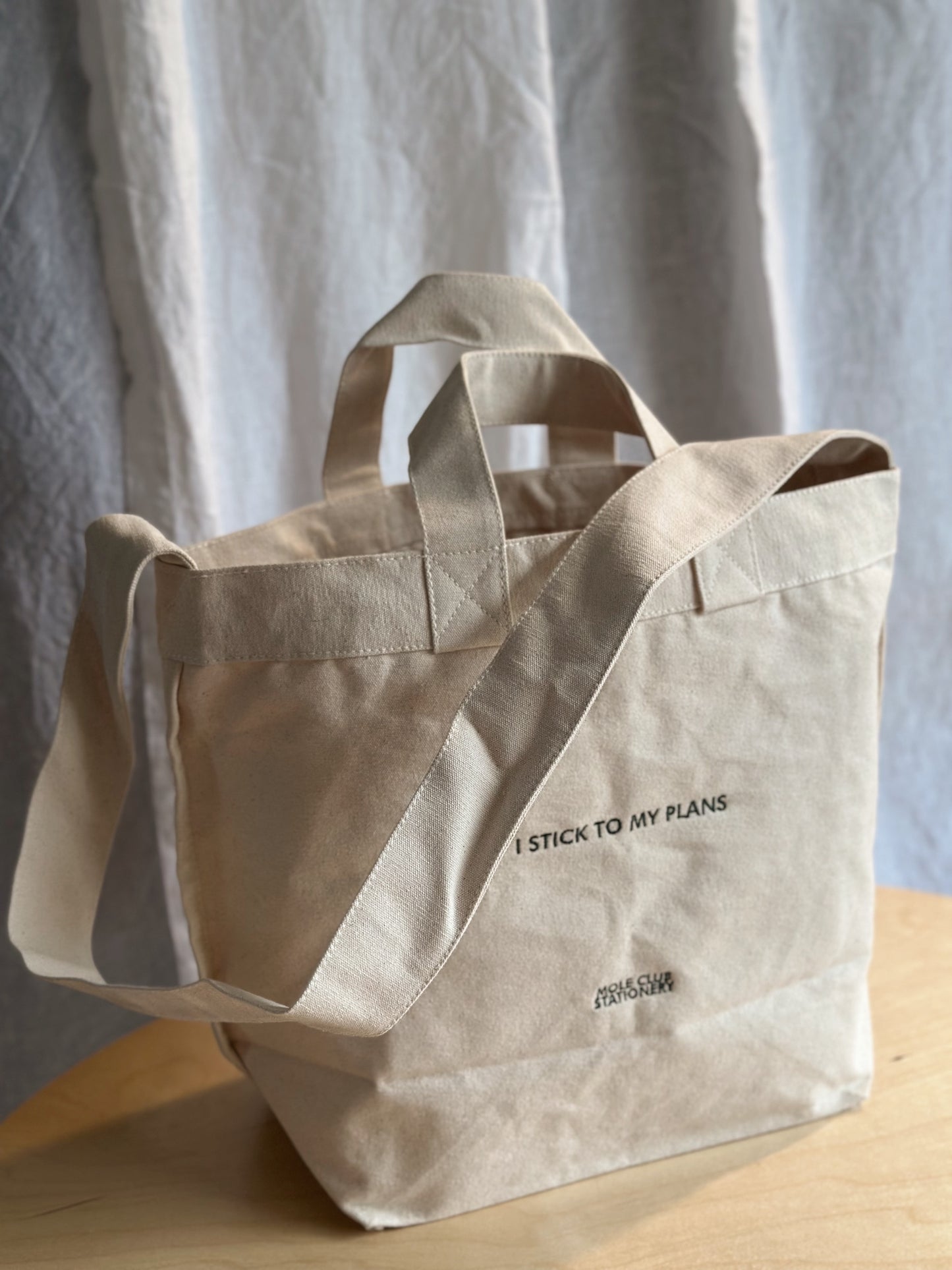 I STICK TO MY PLANS BAG