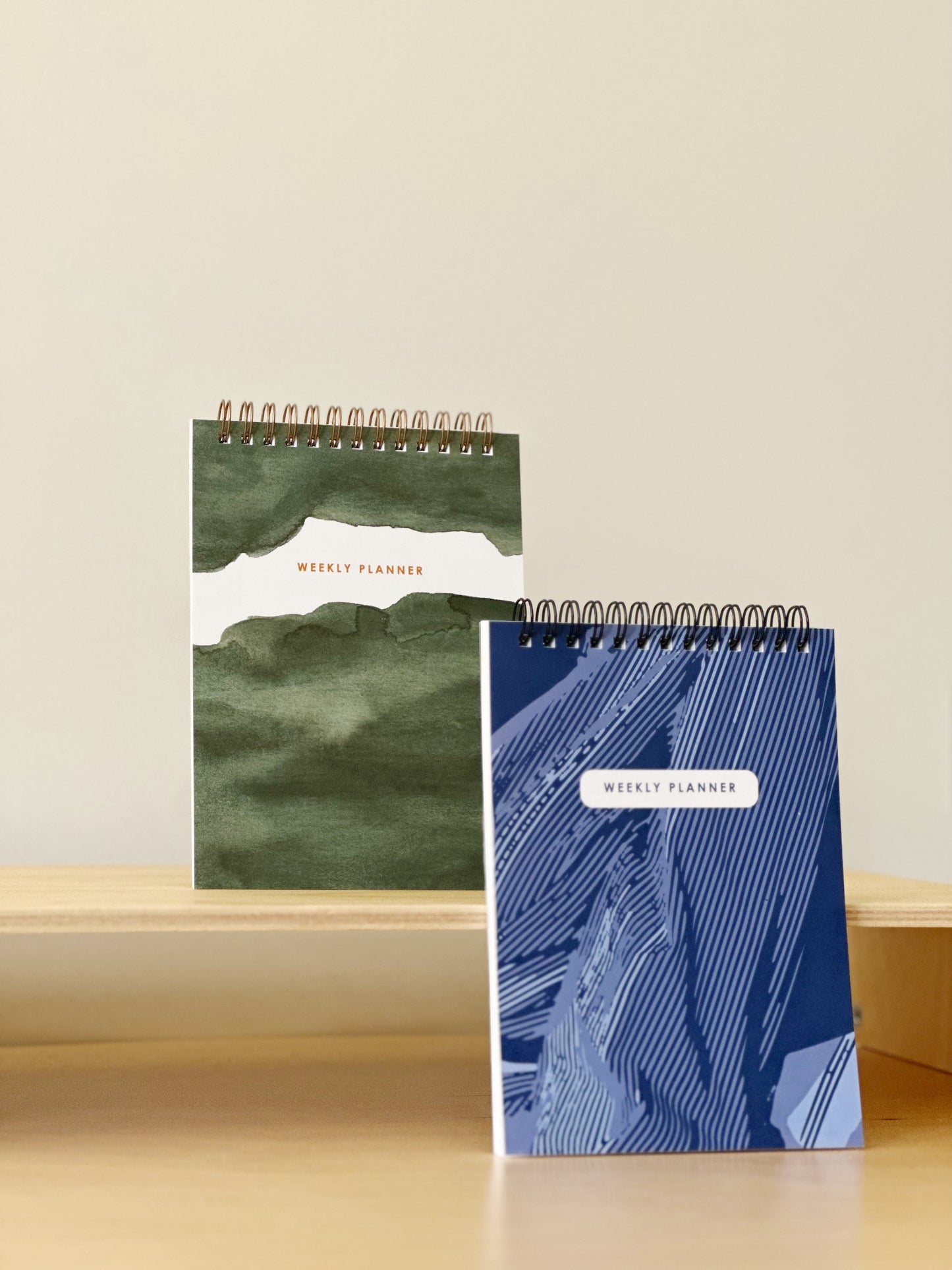 Undated Green Water Color Weekly Planner