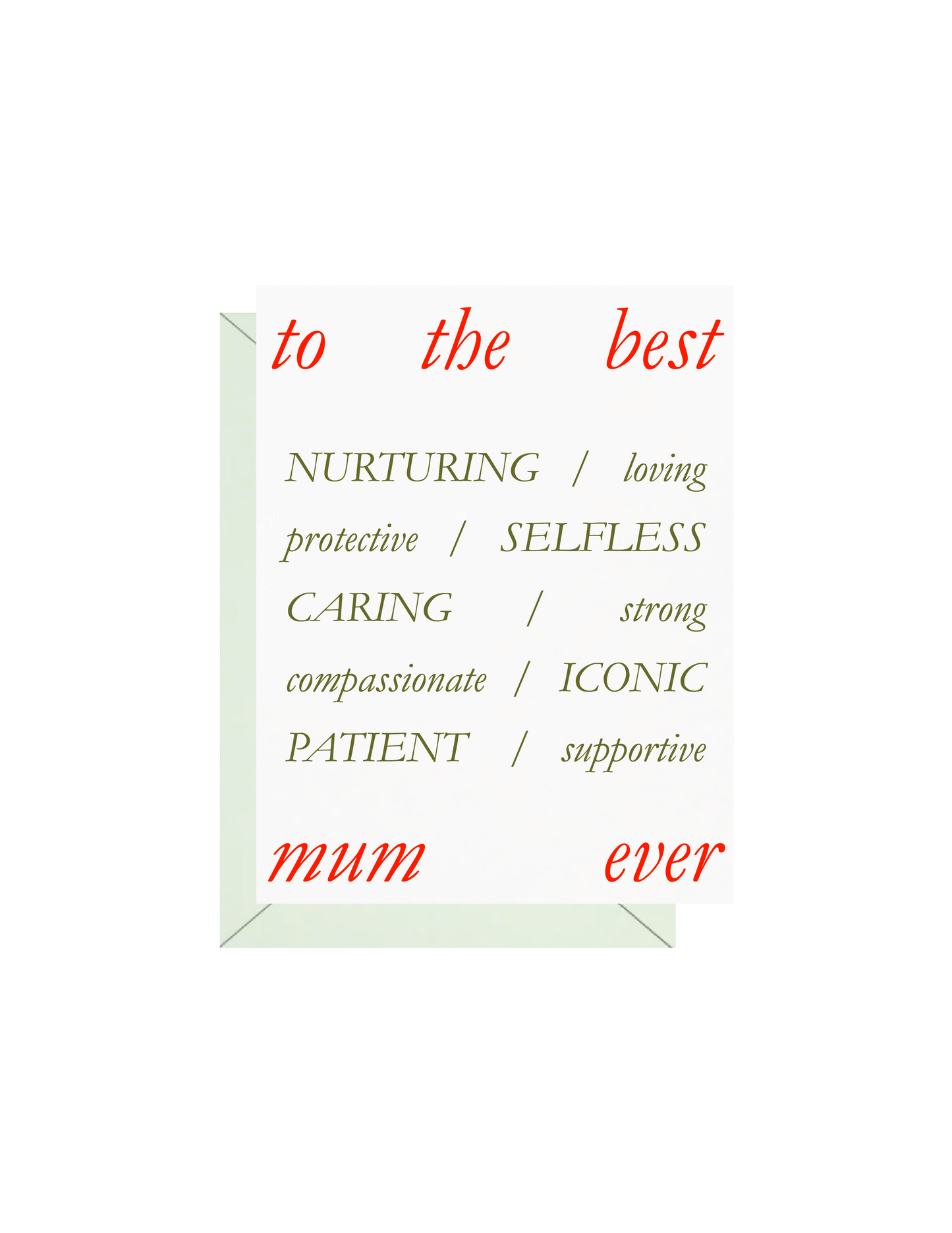 Best Mum Greeting Card