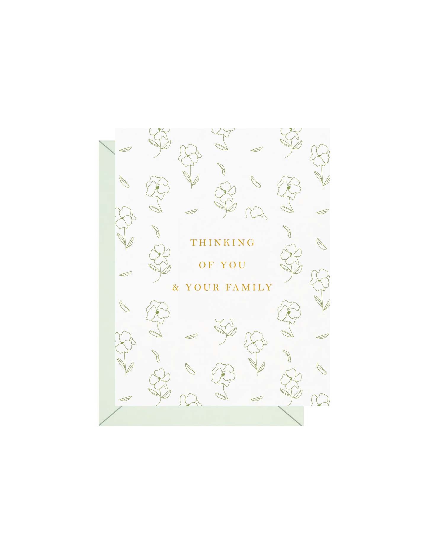 Thinking Of You & Your Family Greeting Card