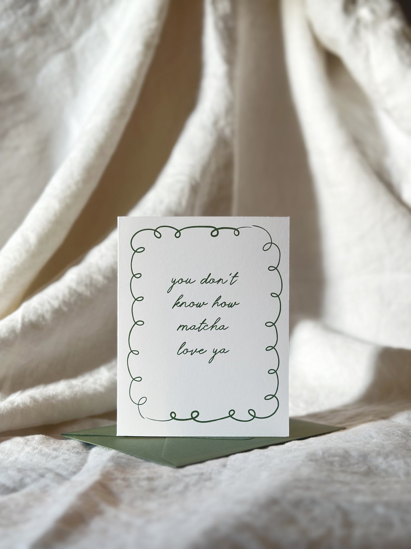 Matcha Love Ya Greeting Card