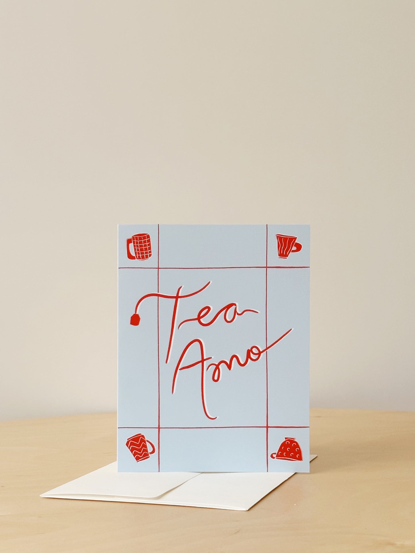 Tea Amo Greeting Card