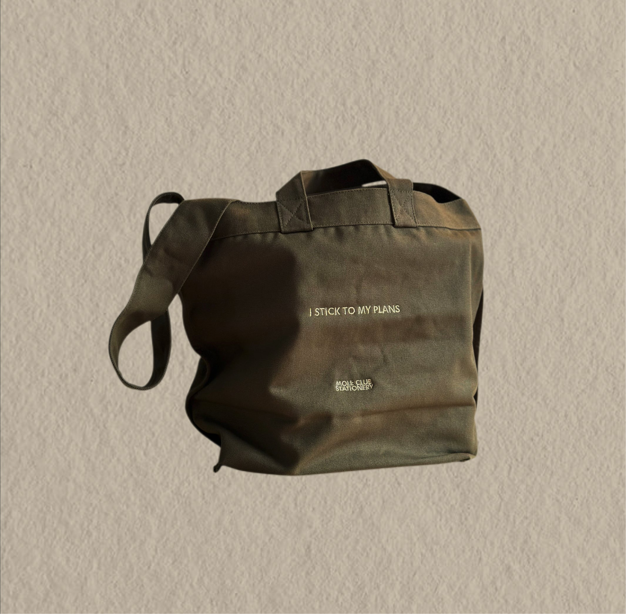 I STICK TO MY PLANS BAG