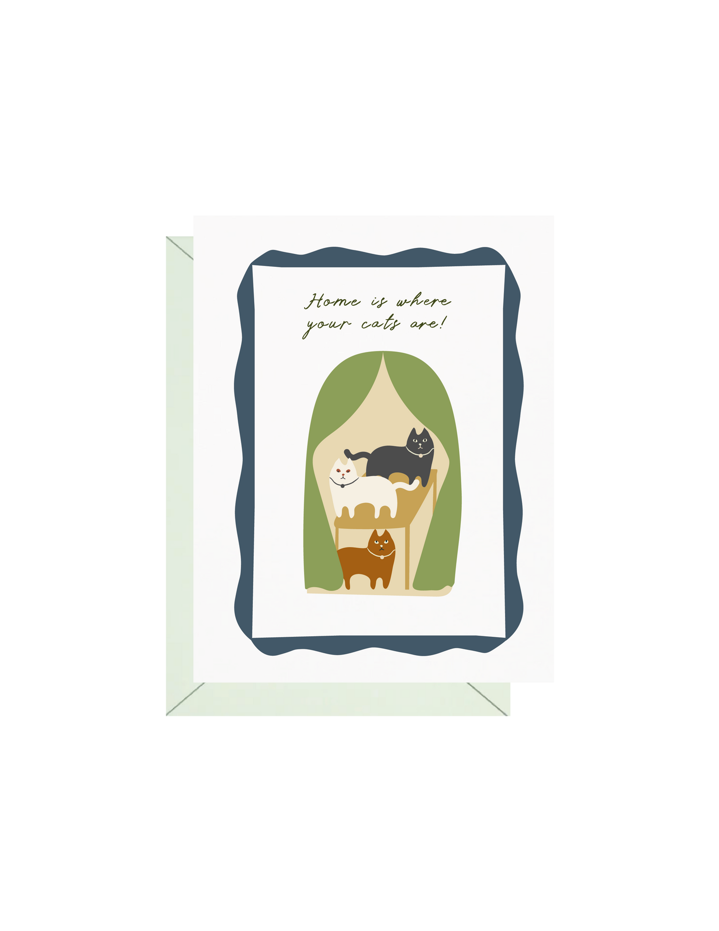 Home Is Where Your Cats Are Greeting Card