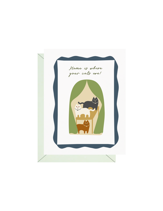 Home Is Where Your Cats Are Greeting Card