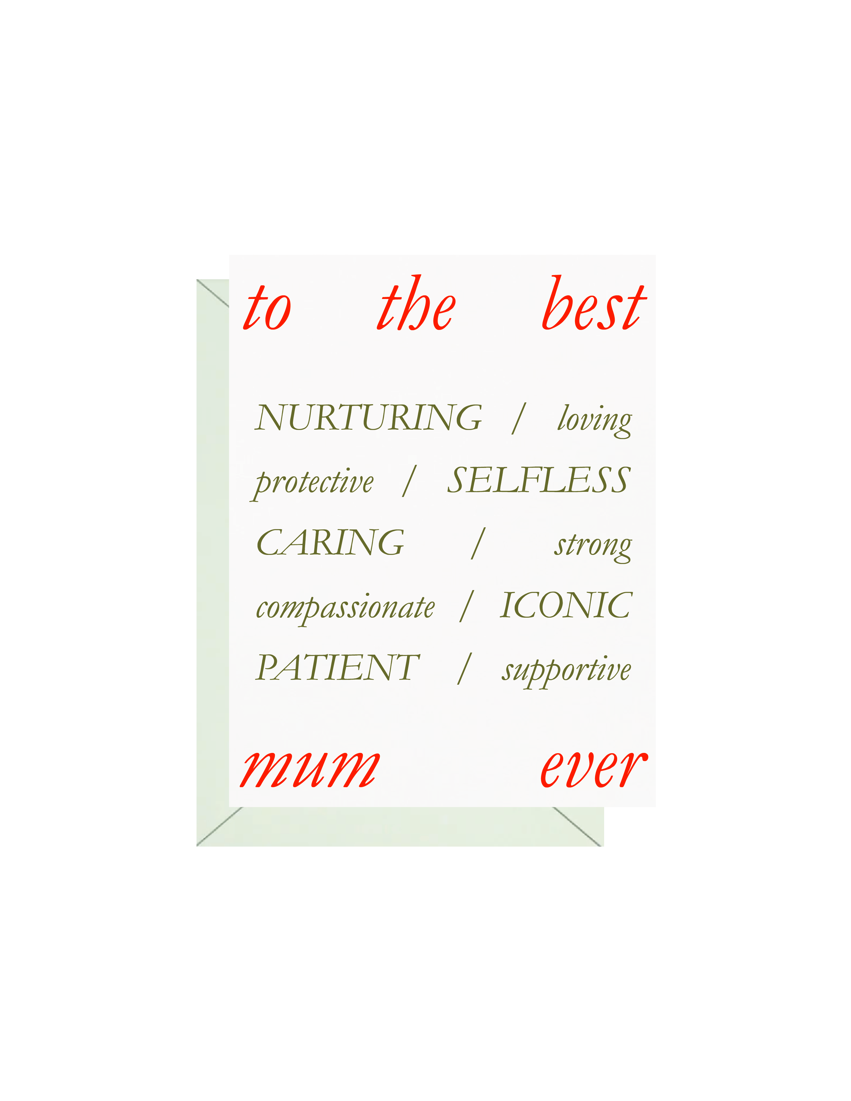 Best Mum Greeting Card