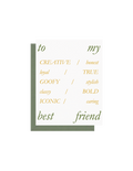 Best Friend Greeting Card