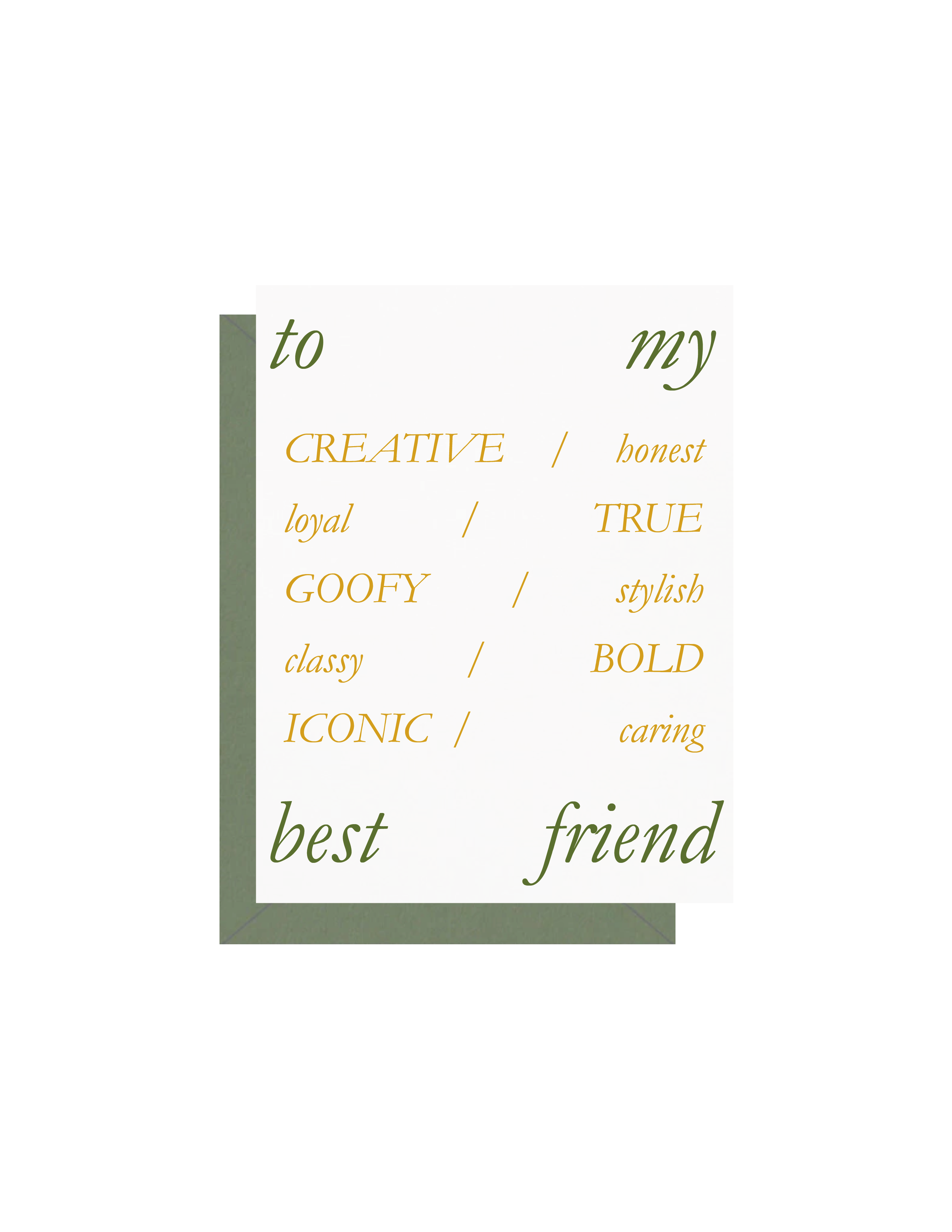 Best Friend Greeting Card
