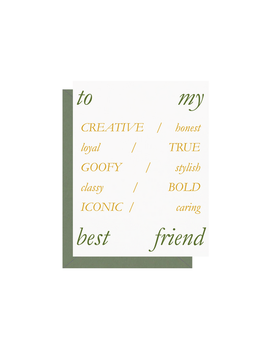 Best Friend Greeting Card
