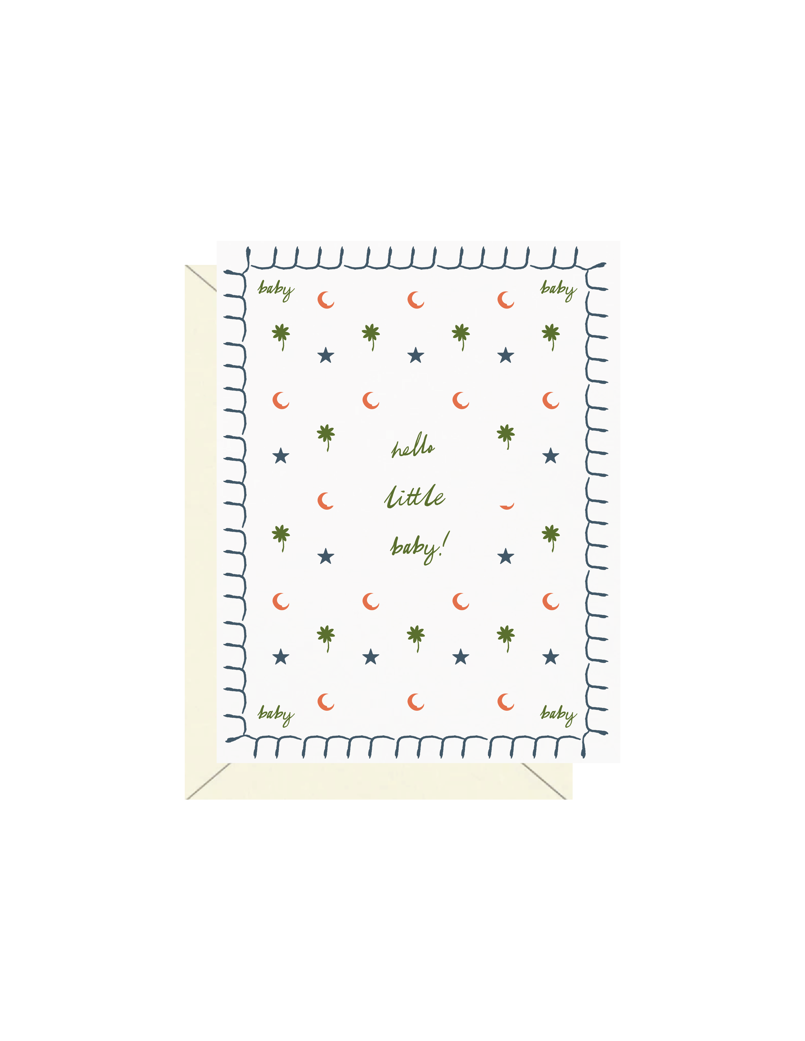 Hello Little Baby / Baby Shower Card