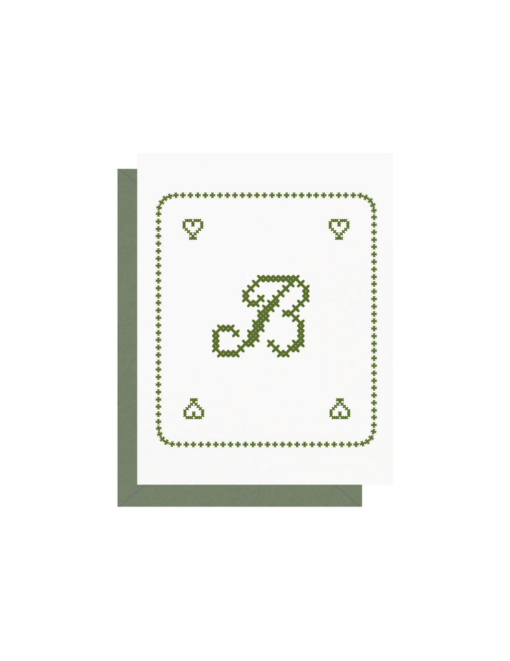 Letter Cross Stitch Greeting Cards