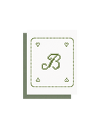 Letter Cross Stitch Greeting Cards