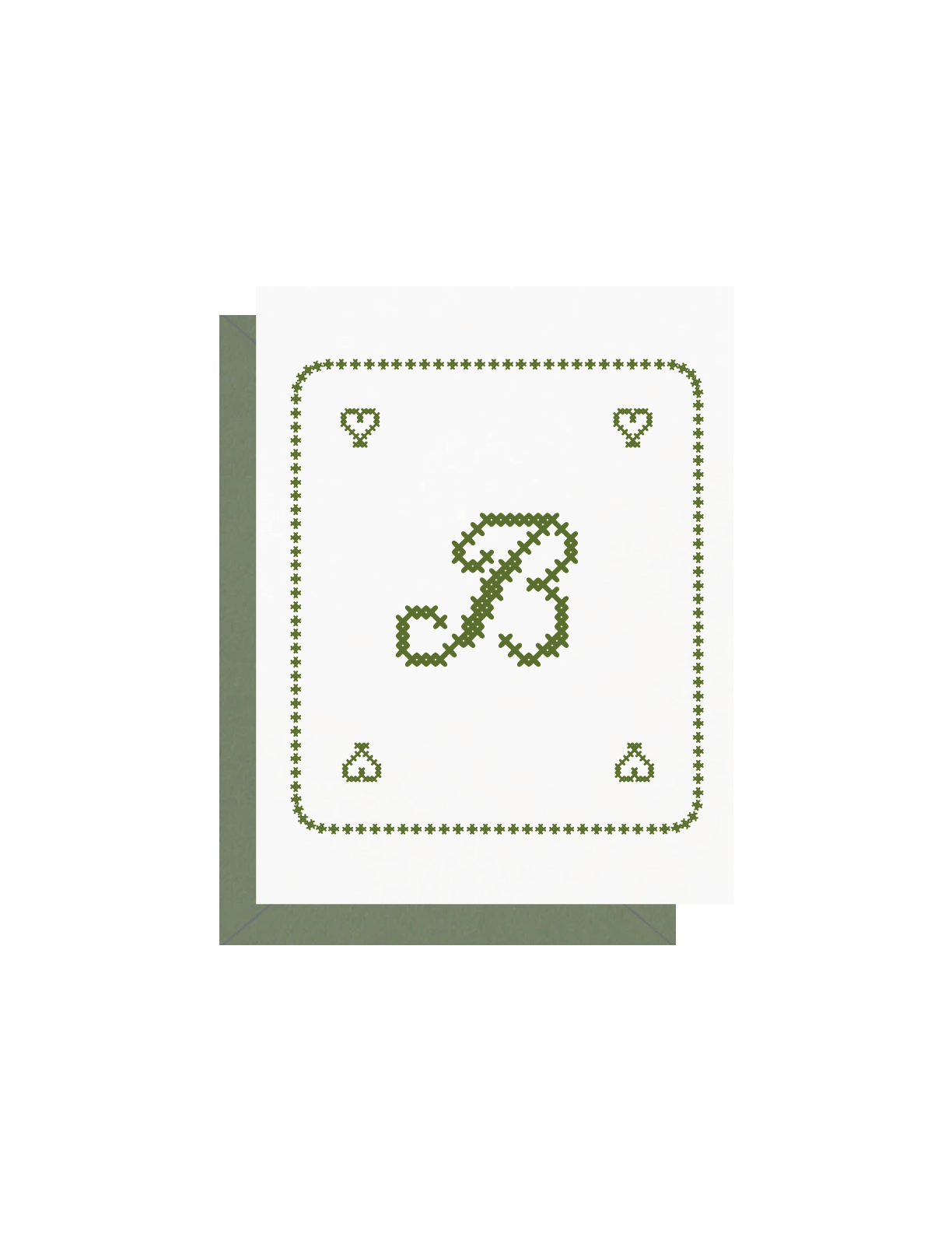 Letter Cross Stitch Greeting Cards