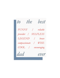 Best Dad Greeting Card