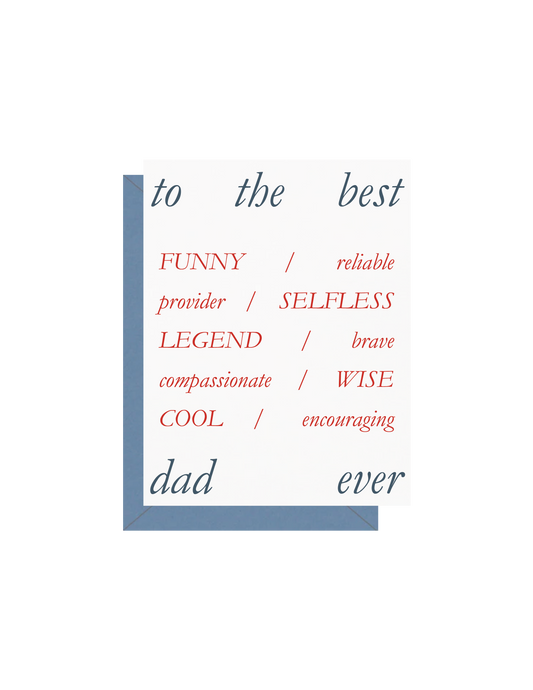 Best Dad Greeting Card