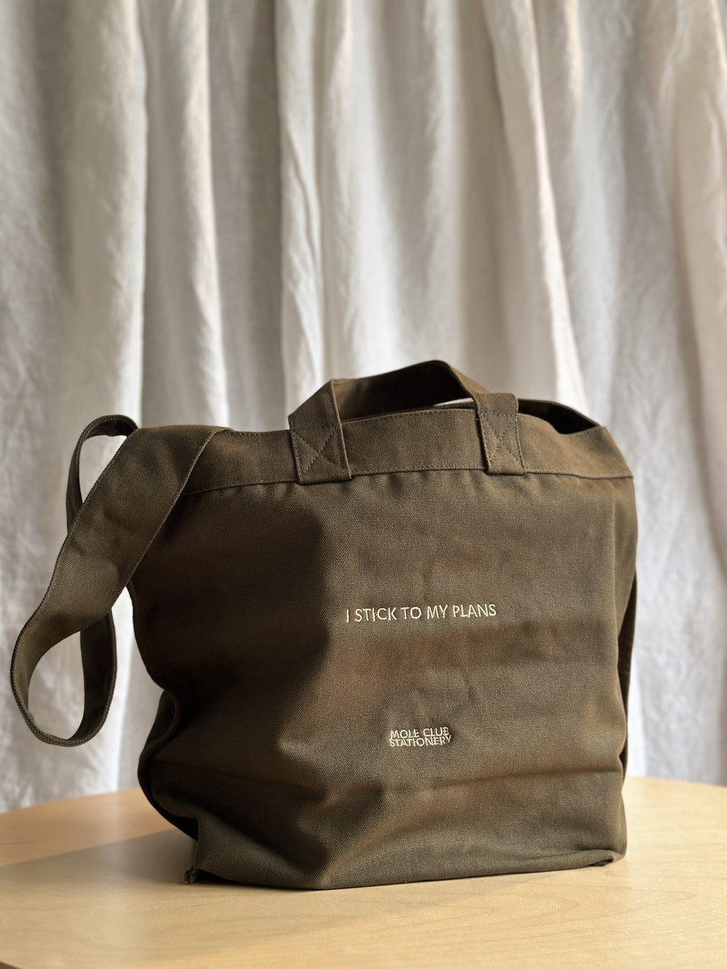 I STICK TO MY PLANS BAG