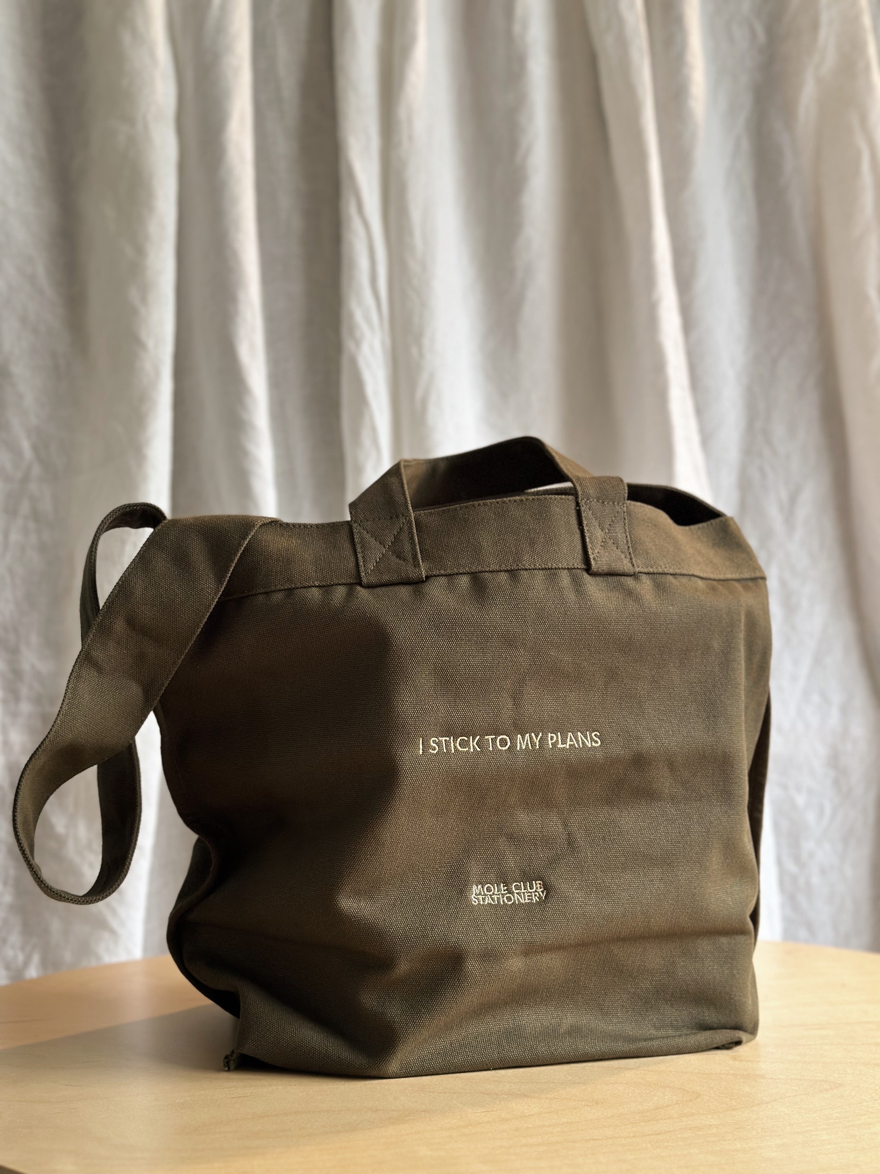 I STICK TO MY PLANS BAG