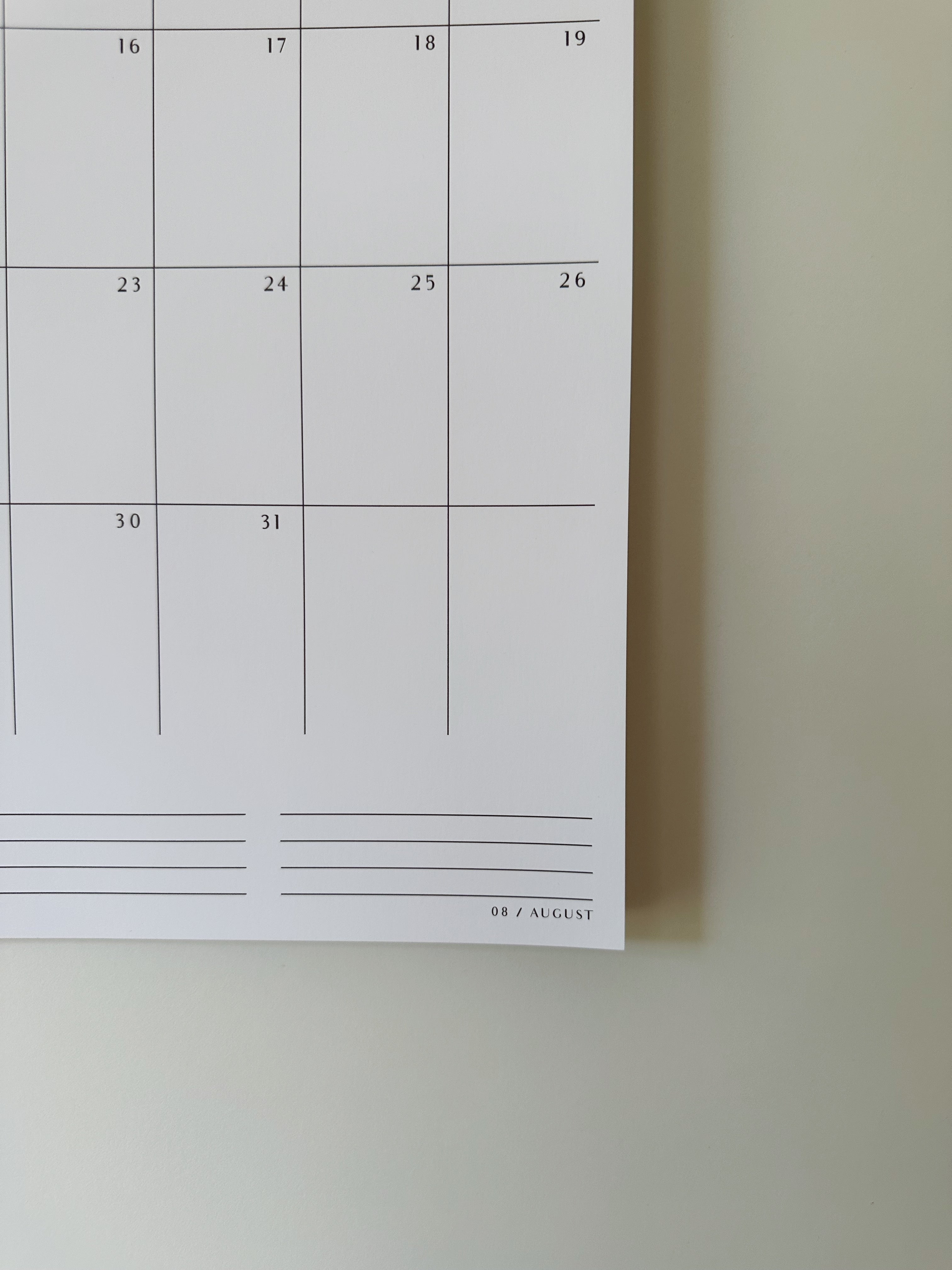 2026-2027 Large Hanging Calendar