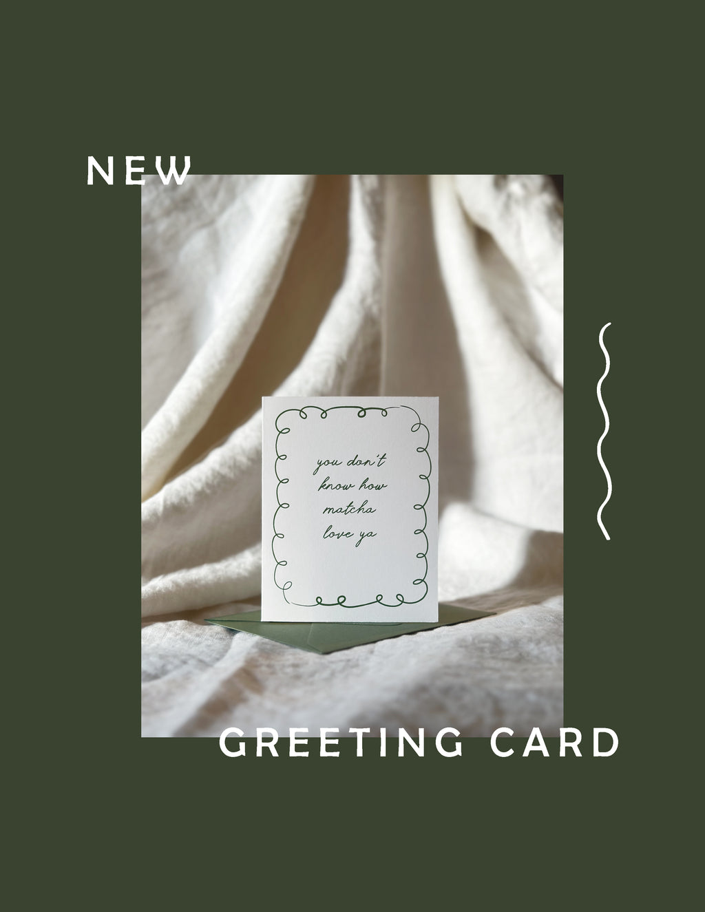 Matcha Love Ya Greeting Card