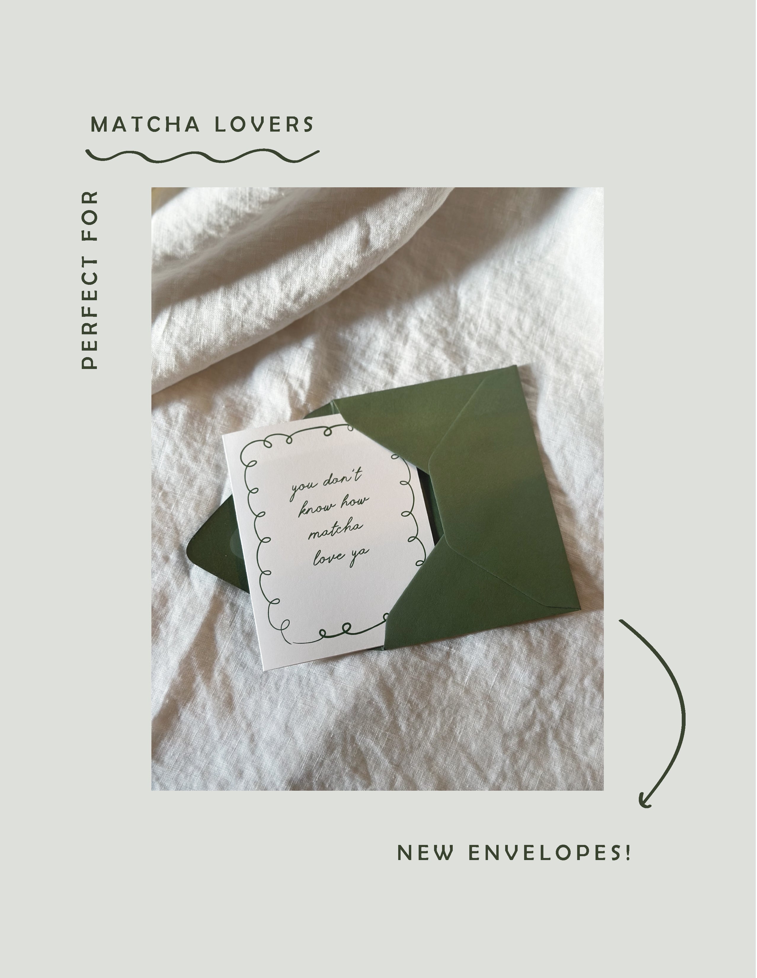 Matcha Love Ya Greeting Card