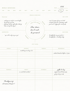 Weekly Intentions Planner - Undated