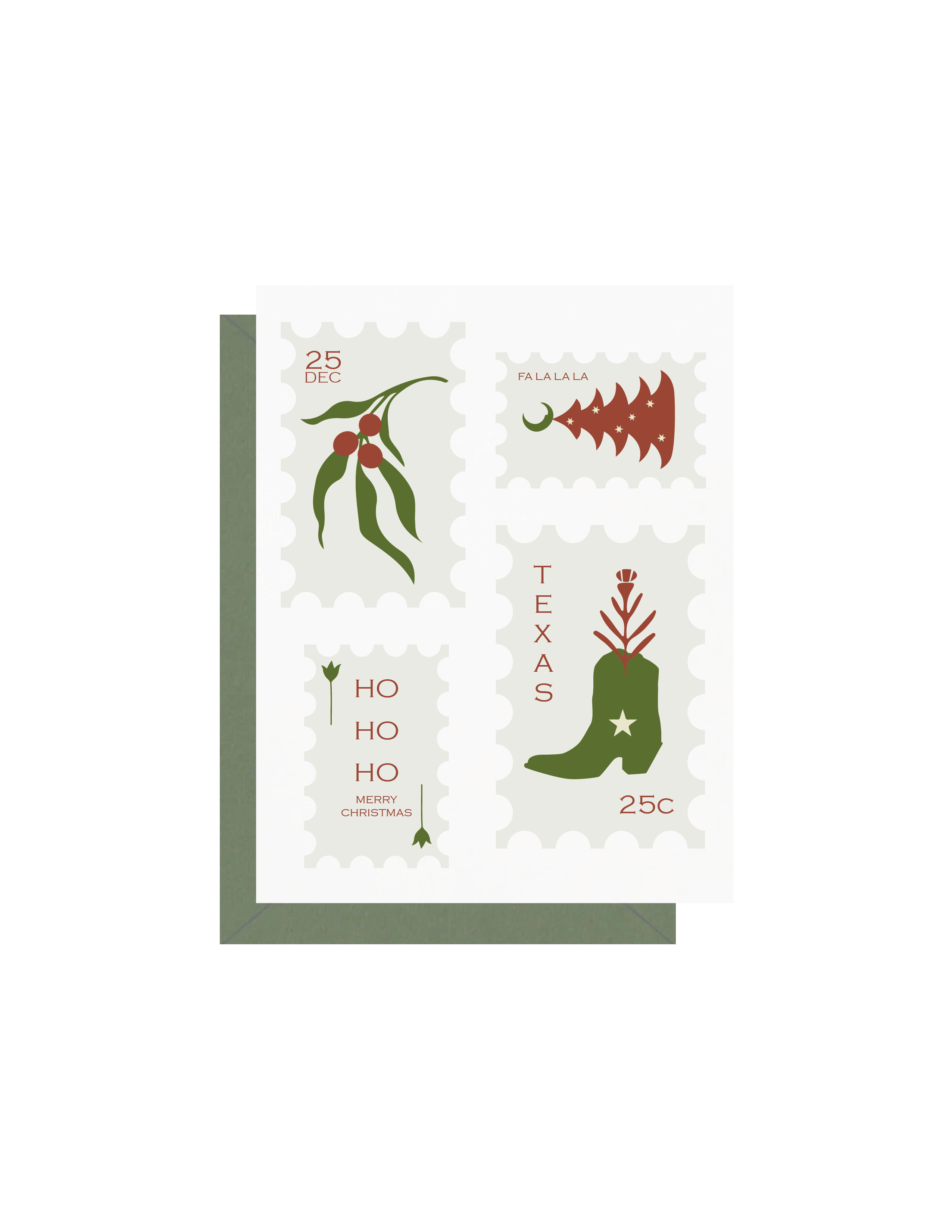 Post Stamp Christmas Card